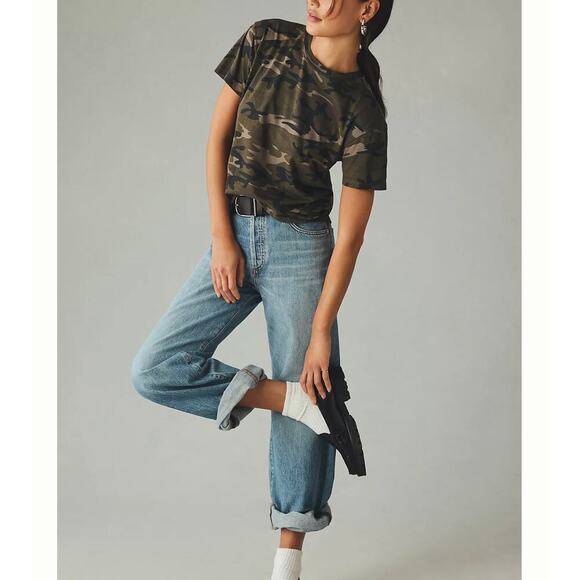 NWOT Anthropologie T.la Classic V-neck T-shirt Size XS - Picture 2 of 6